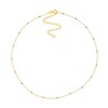 Thumbnail Image 1 of 0.95mm Diamond-Cut Saturn Chain Necklace in Solid 14K Two-Tone Gold - 16”