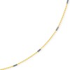Thumbnail Image 2 of 0.95mm Diamond-Cut Saturn Chain Necklace in Solid 14K Two-Tone Gold - 16”