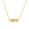 Thumbnail Image 1 of Puffed "MRS" Necklace in 14K Gold
