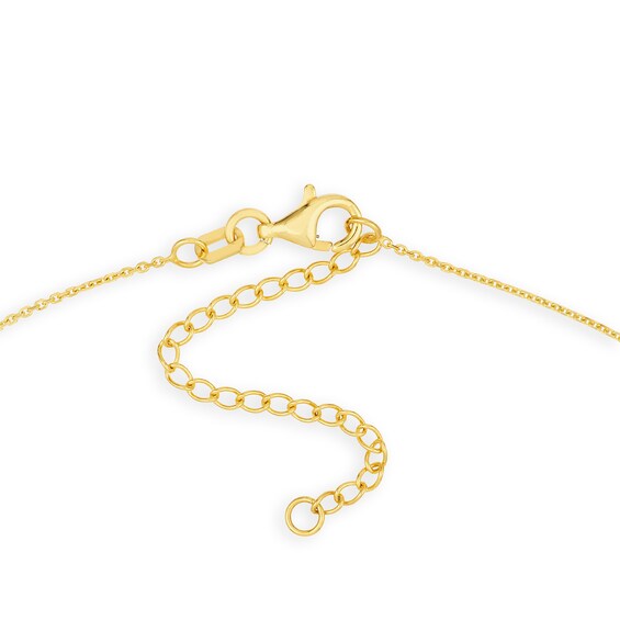 Puffed "Mrs" Necklace in 14K Gold