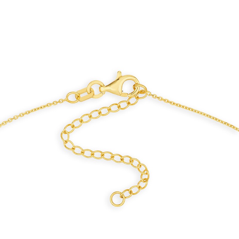 Main Image 3 of Puffed "MRS" Necklace in 14K Gold