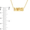 Thumbnail Image 4 of Puffed "MRS" Necklace in 14K Gold