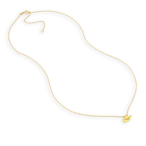 Mini Cowboy Hat Pendant in 14K Gold