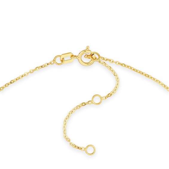 Child’s Puffed Star Pendant in 14K Gold - 15”
