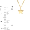 Thumbnail Image 4 of Child’s Puffed Star Pendant in 14K Gold - 15”