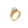 Thumbnail Image 3 of 1-1/4 CT. T.W. Multi-Diamond Vintage-Style Bridal Set in 14K Gold
