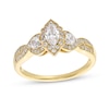 Thumbnail Image 1 of 3/4 CT. T.W. Marquise and Round Diamond Frame Past Present Future® Vintage-Style Engagement Ring in 14K Gold
