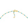 Thumbnail Image 3 of Turquoise Enamel Bead Station Chain Necklace in 14K Gold