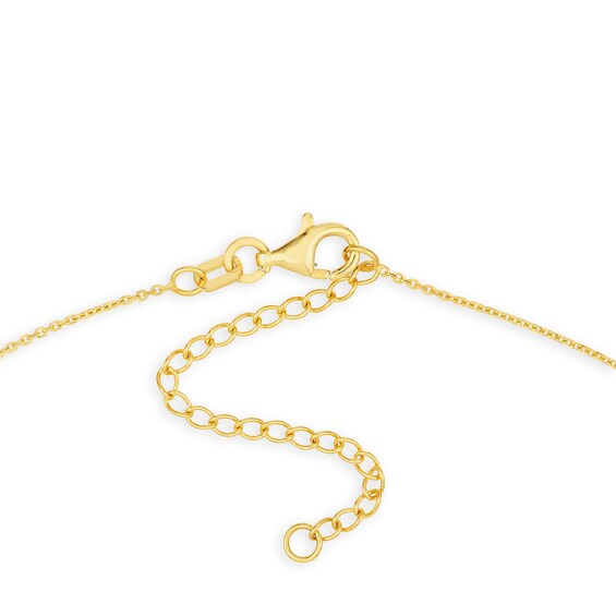 Turquoise Enamel Heart Necklace in 14K Gold