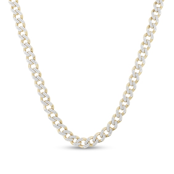 6 CT. T.w. Diamond Curb Chain Necklace in 10K Gold - 22"