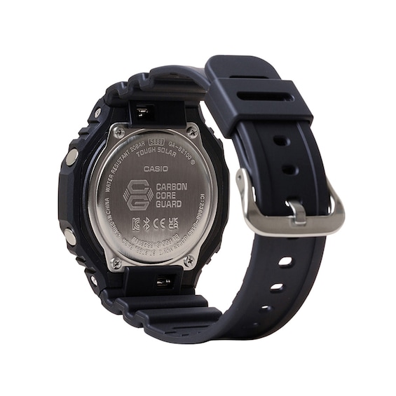 Menâs Casio G-Shock Classic Solar-Powered Black Resin Watch with Multi-Color Accents (Model: Gab2100Mf-1A)