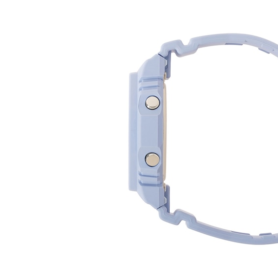 Ladiesâ Casio G-Shock Blue Resin Analog Digital Watch with Silver- to Blue-Tone Dial (Model: Gmap2100Sg2A)