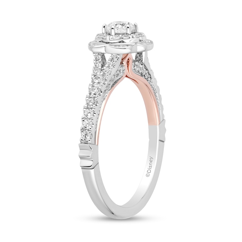 Main Image 2 of Collector’s Edition Enchanted Disney Sleeping Beauty 65th Anniversary Diamond Flower Engagement Ring in 14K White Gold