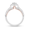 Thumbnail Image 3 of Collector’s Edition Enchanted Disney Sleeping Beauty 65th Anniversary Diamond Flower Engagement Ring in 14K White Gold