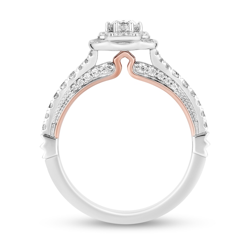 Main Image 3 of Collector’s Edition Enchanted Disney Sleeping Beauty 65th Anniversary Diamond Flower Engagement Ring in 14K White Gold