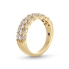 Thumbnail Image 2 of Vera Wang Love Collection 1 CT. T.W. Marquise and Round Diamond Triple Row Anniversary Band in 14K Gold