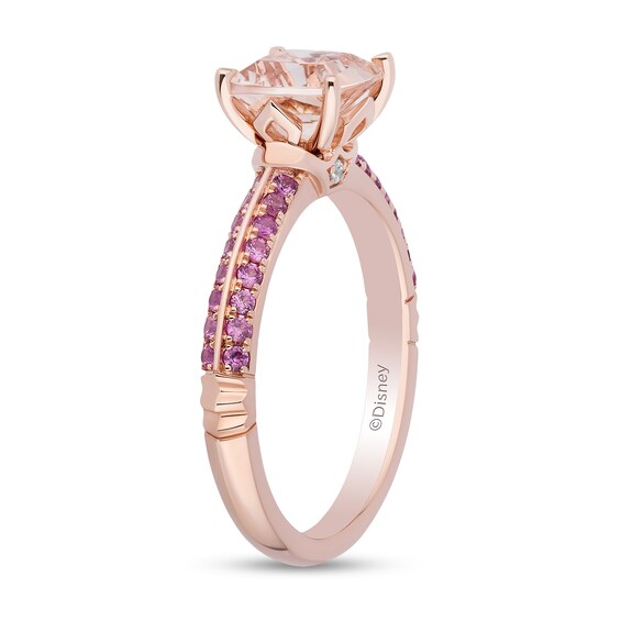 Collector’s Edition Enchanted Disney Sleeping Beauty 65th Anniversary Morganite Engagement Ring in 14K Rose Gold