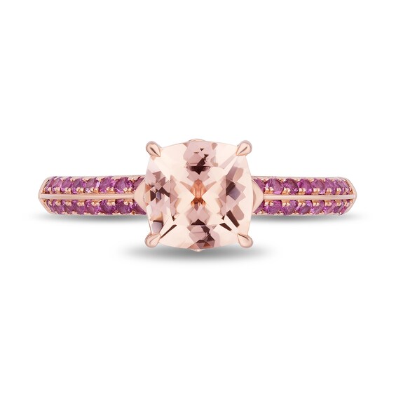 Collector’s Edition Enchanted Disney Sleeping Beauty 65th Anniversary Morganite Engagement Ring in 14K Rose Gold