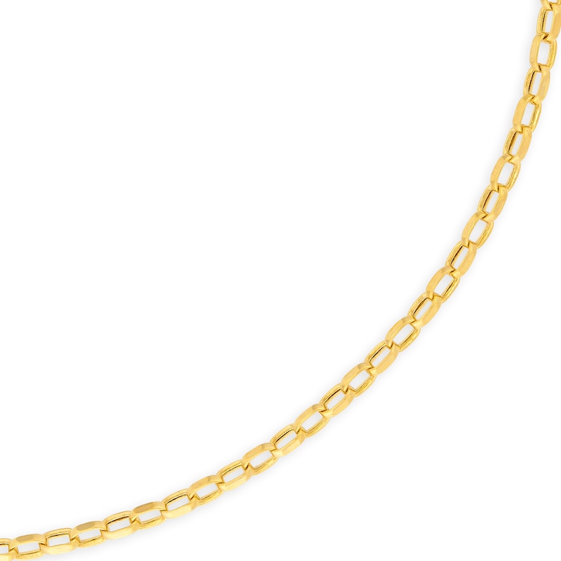 Main Image 2 of 2.15mm Oval Rolo Chain Necklace in Hollow 14K Gold - 16”