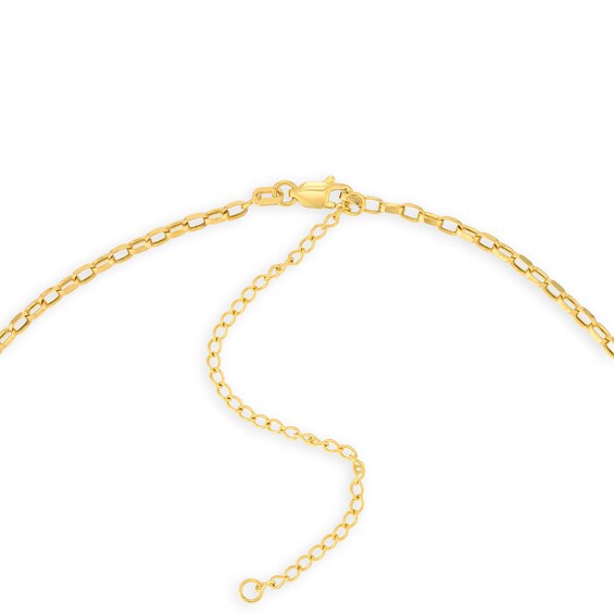 2.15mm Oval Rolo Chain Necklace in Hollow 14K Gold - 16â
