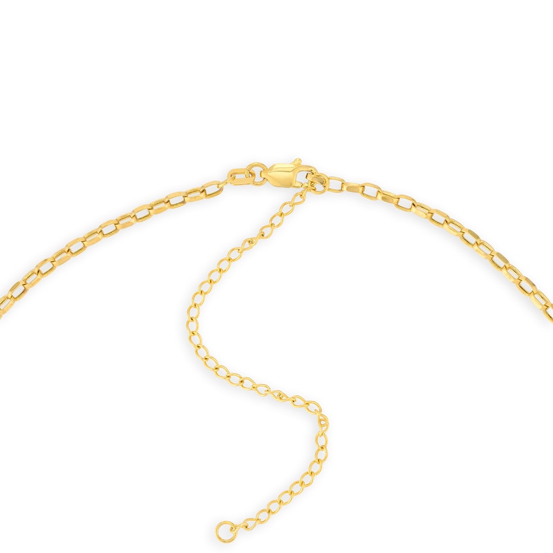 Main Image 3 of 2.15mm Oval Rolo Chain Necklace in Hollow 14K Gold - 16”
