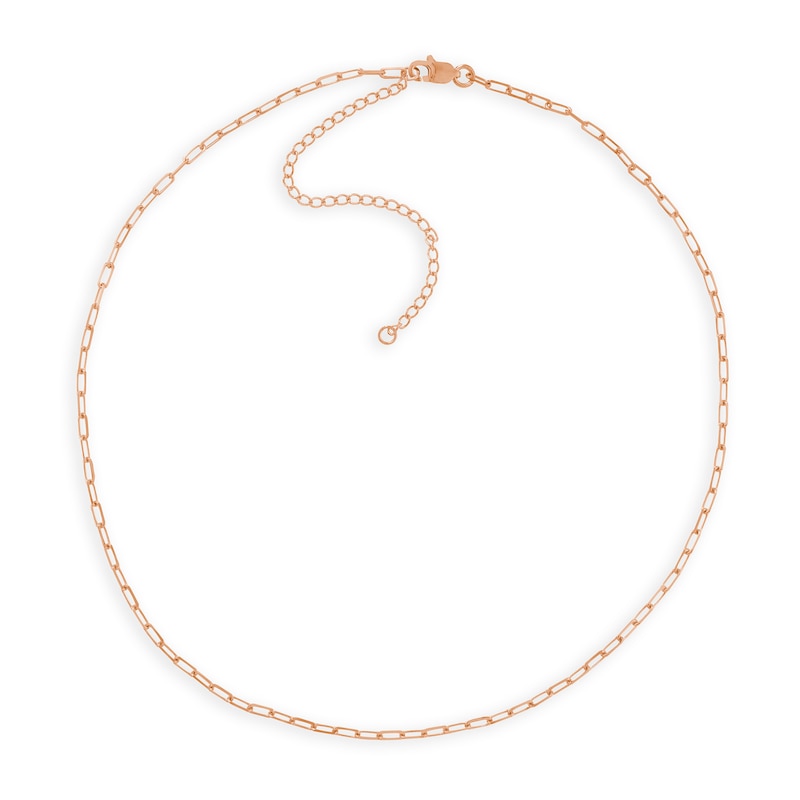 Main Image 1 of 1.95mm Diamond-Cut Forzatina Cable Chain Necklace in Solid 14K Rose Gold - 16”