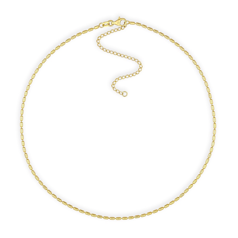 Main Image 1 of 1.5mm Barrel Bead Chain Necklace in Solid 14K Gold - 16”