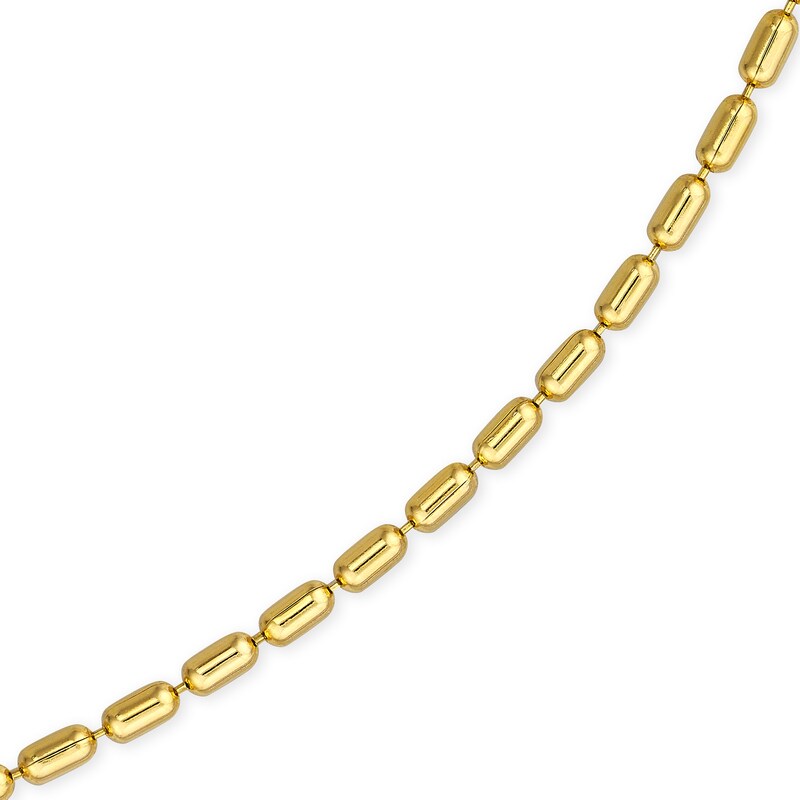 Main Image 2 of 1.5mm Barrel Bead Chain Necklace in Solid 14K Gold - 16”