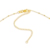 Thumbnail Image 3 of 1.35mm Diamond-Cut Saturn Bead Station Chain Necklace in Solid 14K Gold - 16”