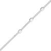 Thumbnail Image 2 of 1.35mm Diamond-Cut Saturn Bead Station Chain Necklace in Solid 14K White Gold - 16
