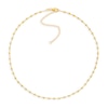 Thumbnail Image 1 of 0.95mm Diamond-Cut Brilliance Bead Station Chain Necklace in Solid 14K Gold - 16”
