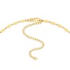 Thumbnail Image 3 of 2.66mm Mirror Flat Link Chain Necklace in Solid 14K Gold - 16”