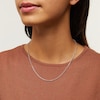 Thumbnail Image 2 of 1.8mm Glitter Rope Chain Necklace in Solid 14K White Gold - 18"