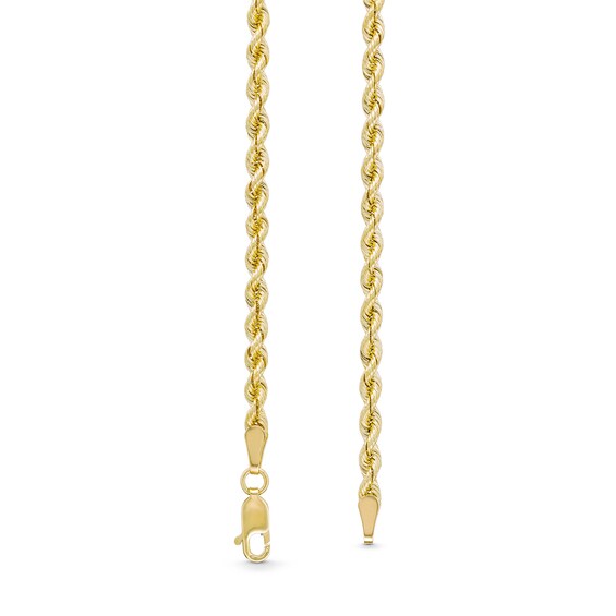 3.0mm Silk Rope™ Chain Necklace in Solid 14K Gold - 20”