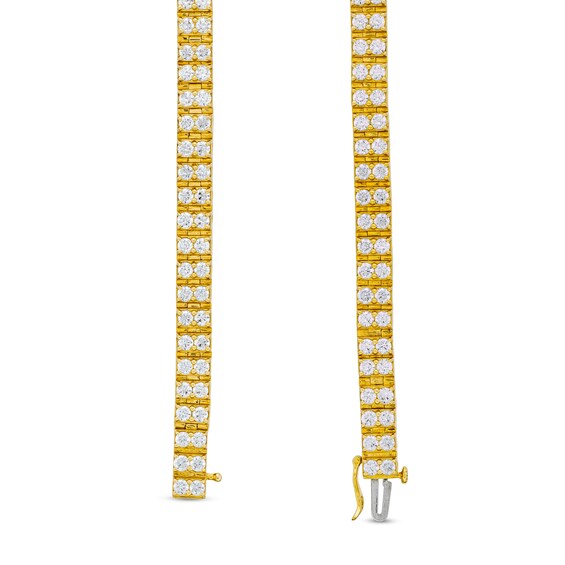 7 CT. T.w. Certified Lab-Grown Diamond Double Row Tennis Bracelet in 10K Gold (F/Si2) - 8.5"