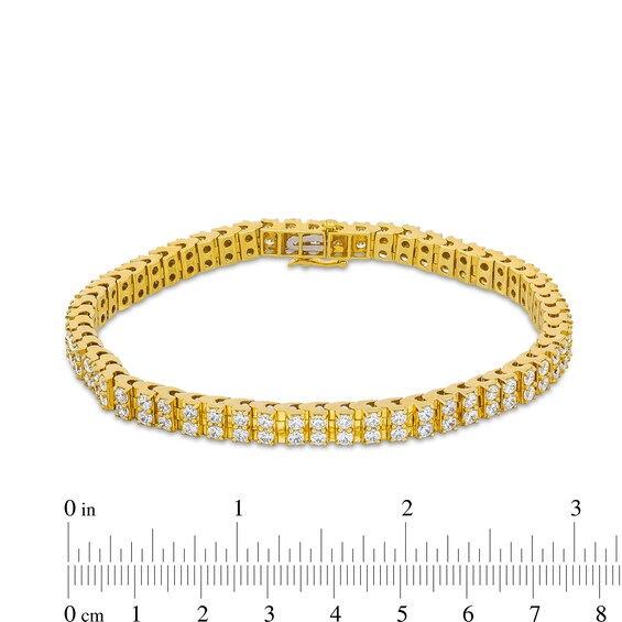 7 CT. T.w. Certified Lab-Grown Diamond Double Row Tennis Bracelet in 10K Gold (F/Si2) - 8.5"