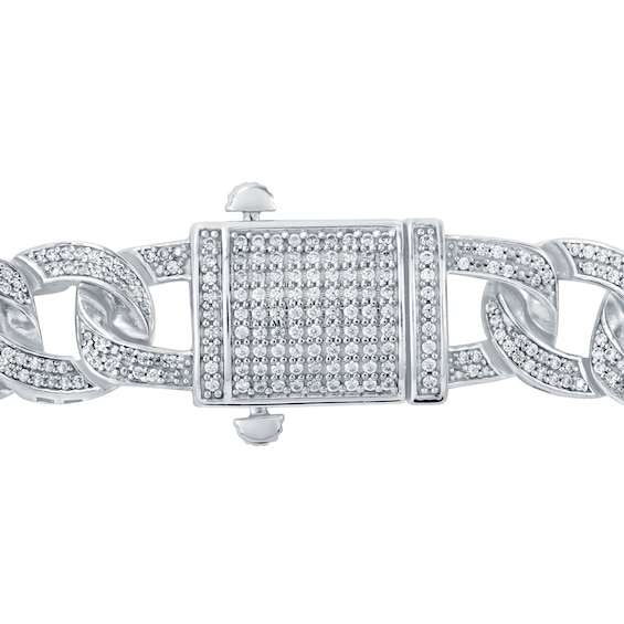 2-1/2 CT. T.w. Diamond Figarucci Chain Bracelet in 10K White Gold - 8.5"