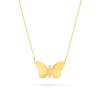 Thumbnail Image 1 of Diamond-Cut Butterfly Necklace in 14K Gold