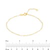 Thumbnail Image 3 of White Enamel Bead Station Chain Bracelet in 14K Gold - 7.5”