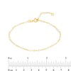 Thumbnail Image 2 of White Enamel Bead Station Chain Bracelet in 14K Gold - 7.5”