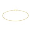 Thumbnail Image 1 of Diamond-Cut Textured Link Anklet in Solid 14K Gold - 10”