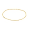 Thumbnail Image 1 of 3.75mm Rolo Chain Anklet in Hollow 14K Gold  - 10”