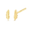 Thumbnail Image 1 of Feather Stud Earrings in 14K Gold