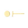 Thumbnail Image 2 of 5.0mm Polished Disc Stud Earrings in 14K Gold