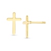Thumbnail Image 1 of Cross Stud Earrings in 14K Gold