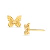 Thumbnail Image 1 of Fluted Butterfly Stud Earrings in 14K Gold