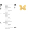 Thumbnail Image 2 of Fluted Butterfly Stud Earrings in 14K Gold