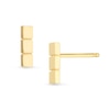 Thumbnail Image 1 of Block Trio Stud Earrings in 14K Gold