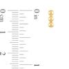 Thumbnail Image 2 of Linear Bead Trio Stud Earrings in 14K Gold