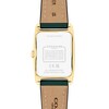 Thumbnail Image 2 of Ladies’ Coach Reese Gold-Tone IP Green Leather Strap Watch with Rectangular Green Dial (Model: 14504354)